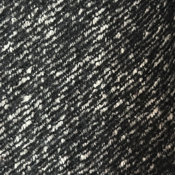 ANNE KLEIN | black and white polyester and wool winter coat, with pockets Size L - Picture 5 of 11